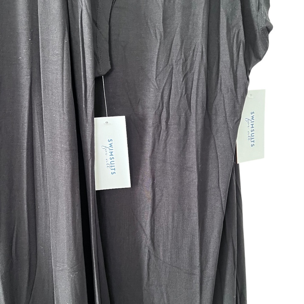 NWT Bundle of 2 Swimsuits For All Black Maxi Casual Dress Coverup size 2X - Picture 4 of 7